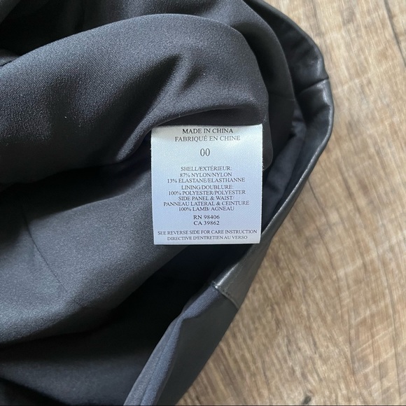 Theory Taline C Lambskin Leather Panel Dress - 00 - Picture 6 of 8